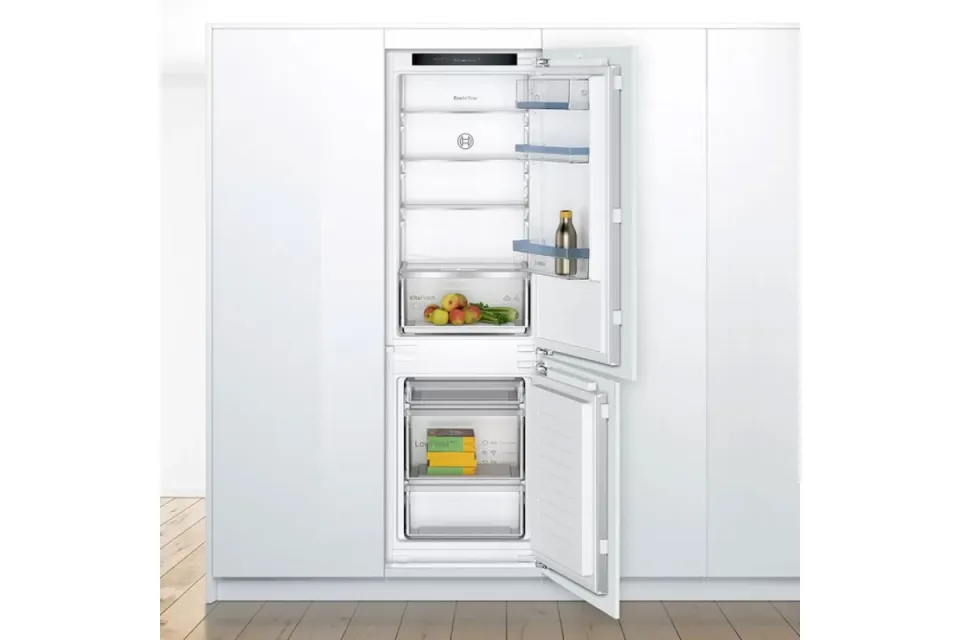 Комбиниран хладилник с фризер за вграждане Bosch KIV86VFE1 Low Frost Серия 4, 177 см