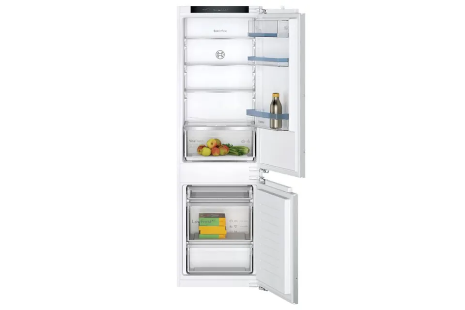 Комбиниран хладилник с фризер за вграждане Bosch KIV86VFE1 Low Frost Серия 4, 177 см