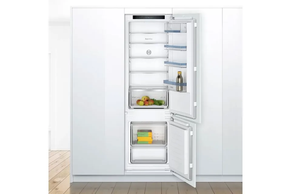 Комбиниран хладилник с фризер за вграждане Bosch KIV87VFE0 Low Frost Серия 4, 177 см