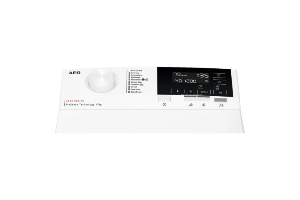 Пералня с горно зареждане AEG LTR6G271E Серия 6000 ProSense®, 1200 обр/мин, 7кг