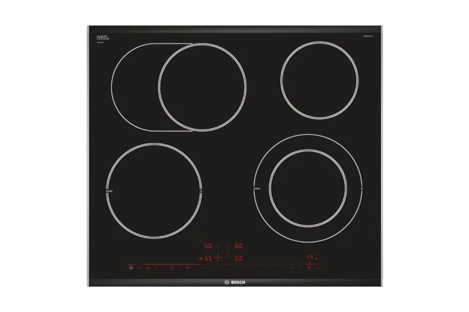 Стъклокерамичен плот за вграждане Bosch PKN675DP1D Серия 8, 60 см
