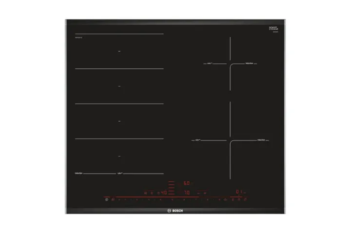 Индукционен плот за вграждане Bosch PXE675DC1E FlexInduction Серия 8, 60 см