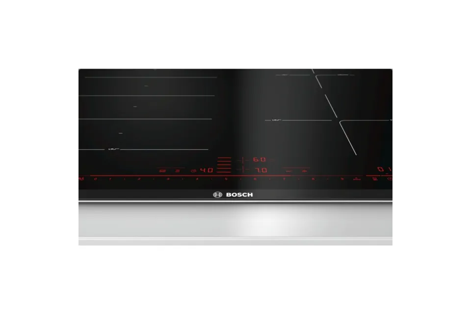 Индукционен плот за вграждане Bosch PXE675DC1E FlexInduction Серия 8, 60 см