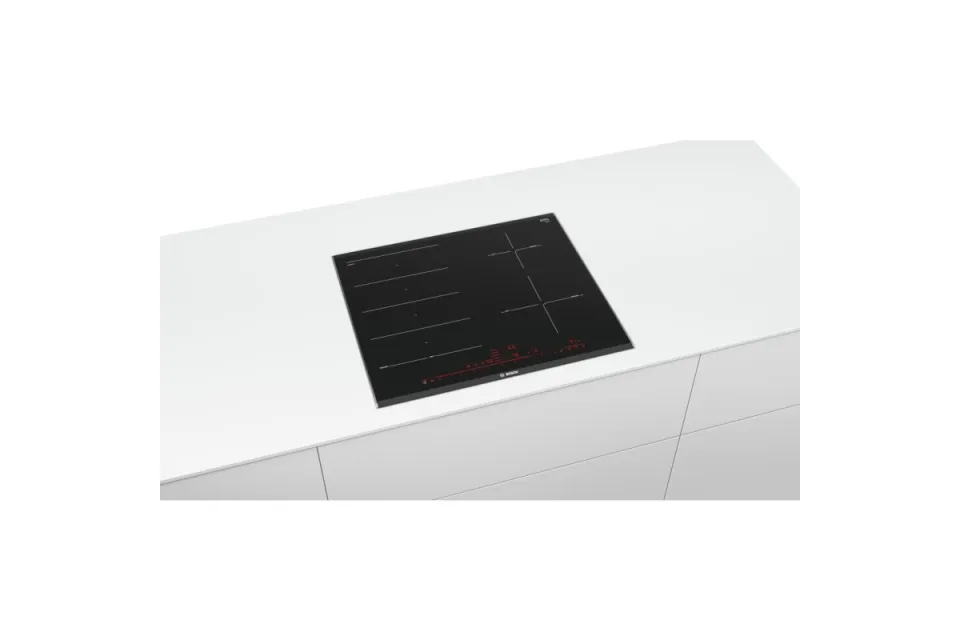 Индукционен плот за вграждане Bosch PXE675DC1E FlexInduction Серия 8, 60 см