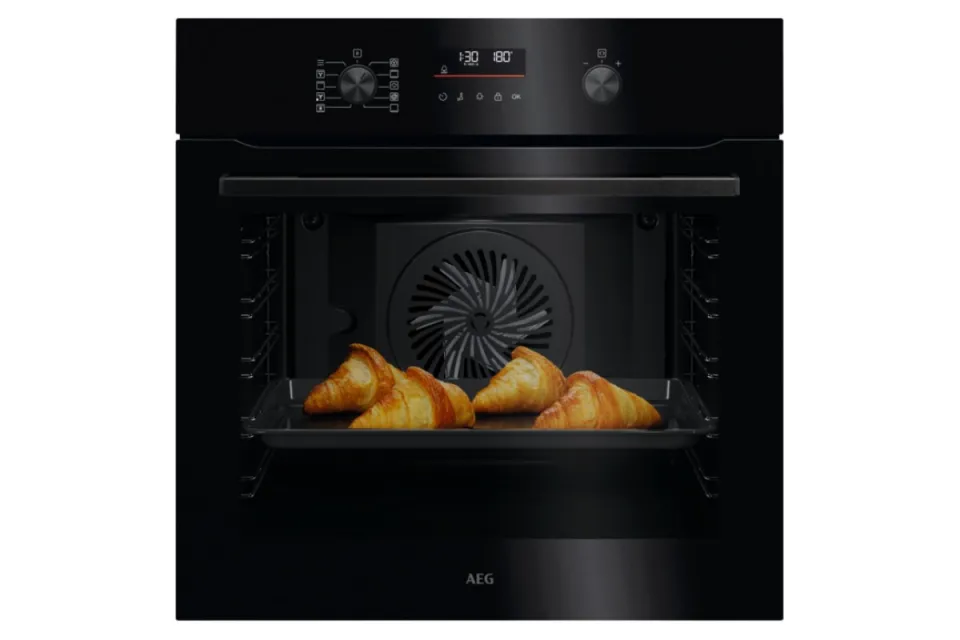 Фурна за вграждане AEG NBA5P43AK Серия 5000 SteamBake, Пиролиза, 71 л, Клас А+