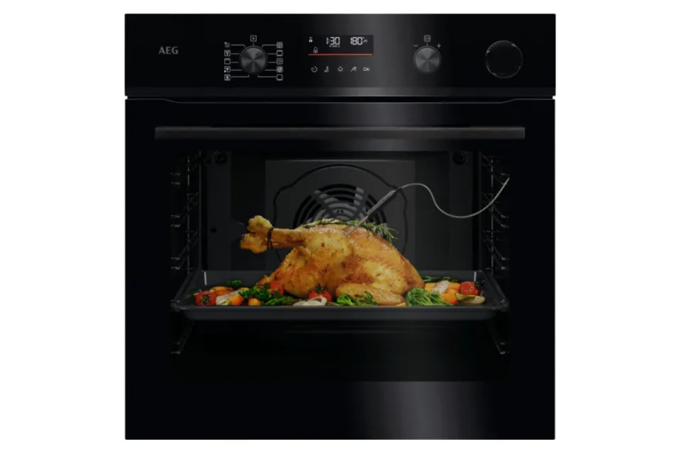 Фурна за вграждане AEG NBR6P531SB Серия 6000 SteamCrisp, Пиролиза, 72 л, Клас А++