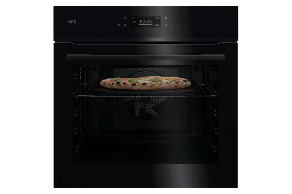 Фурна за вграждане AEG NBX7P63KSB Серия 7000 PizzaExpert, Пиролиза, 72 л, Клас А++