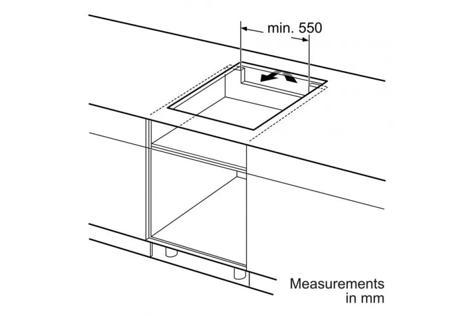 Индукционен плот за вграждане Bosch PIF612BB1E Серия 6, 60 см