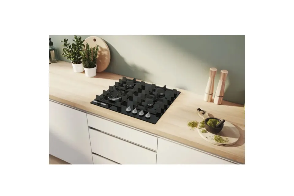 Газов плот за вграждане Bosch PNK6B6K40 Серия 4, 60 см