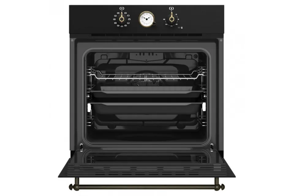 Фурна за вграждане Teka HRB 6300 антрацит / месинг, 70 л, Клас A