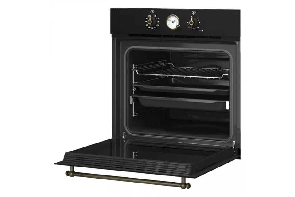 Фурна за вграждане Teka HRB 6300 антрацит / месинг, 70 л, Клас A