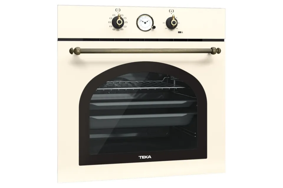 Фурна за вграждане Teka HRB 6300 ванилия / месинг, 70 л, Клас A