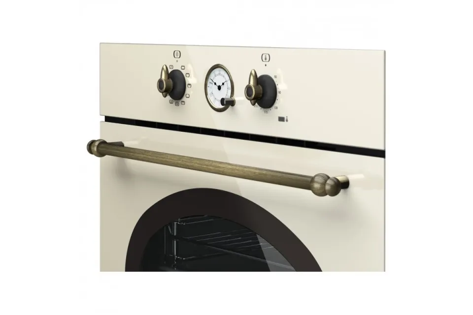Фурна за вграждане Teka HRB 6300 ванилия / месинг, 70 л, Клас A