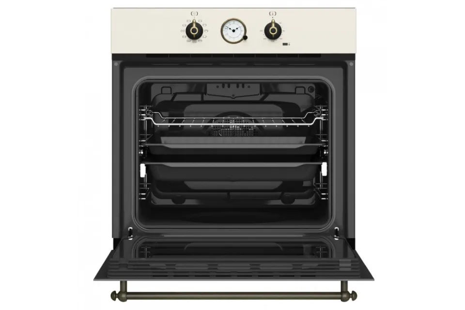Фурна за вграждане Teka HRB 6300 ванилия / месинг, 70 л, Клас A