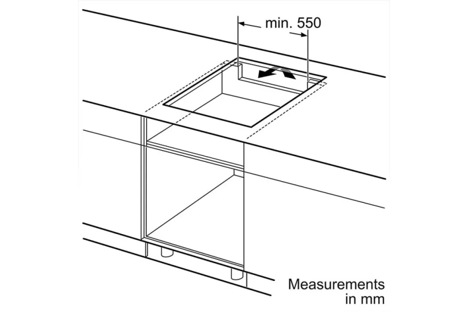 Индукционен плот за вграждане Bosch PUC611AA5E Серия 2, 60 см