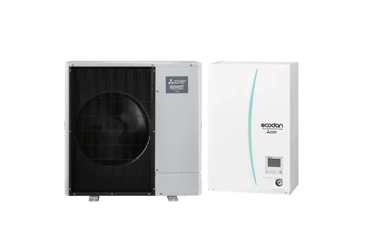 Термопомпа Mitsubishi Electric ERSF-VM2E/PUZ-SHWM100VAA ZUBADAN, 10 kW, отопление, охлаждане и БГВ