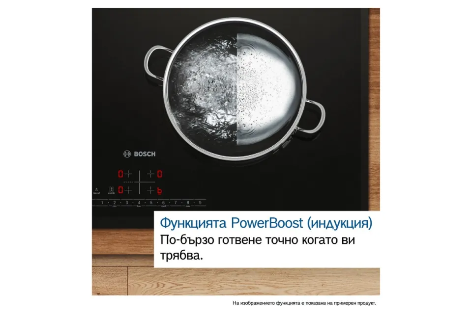 Индукционен плот за вграждане Bosch PVW81CHB1E Серия 6, 80 см