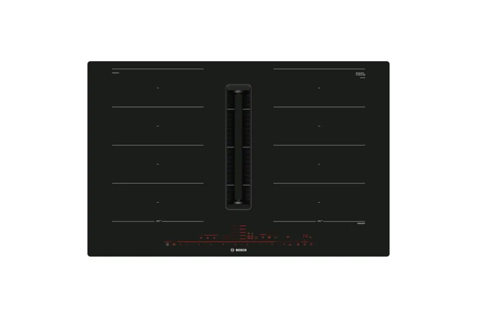 Индукционен плот с вградена вентилация Bosch PXX801D67E Flush mount Серия 8, 80 cm
