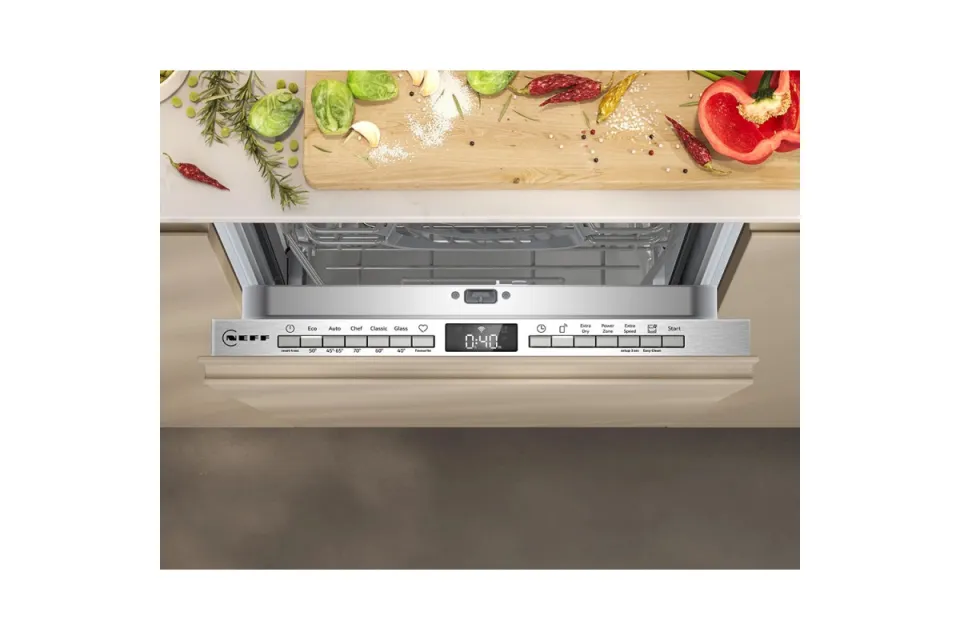 Съдомиялна за пълно вграждане Neff S875EMX35E Серия N50, 45 см, 10 комплекта