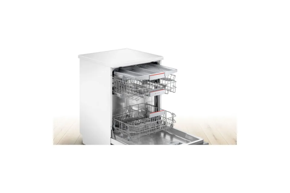 Свободностояща съдомиялна Bosch SMS4EMW06E Серия 4, 60 см, 14 комплекта