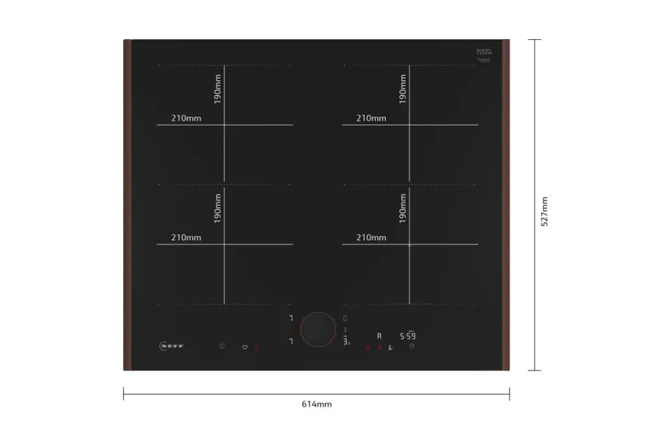 Индукционен плот за вграждане Neff T56YYQ4C0 Серия N90 Flex Design, 60 см