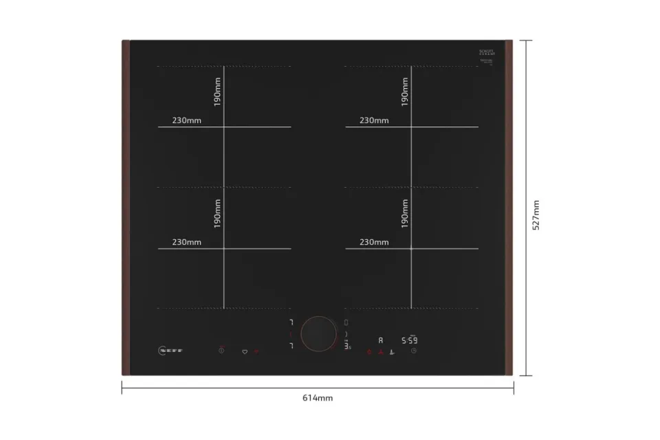 Индукционен плот за вграждане Neff T66YYY4B0 Серия N90 Flex Design, 60 см