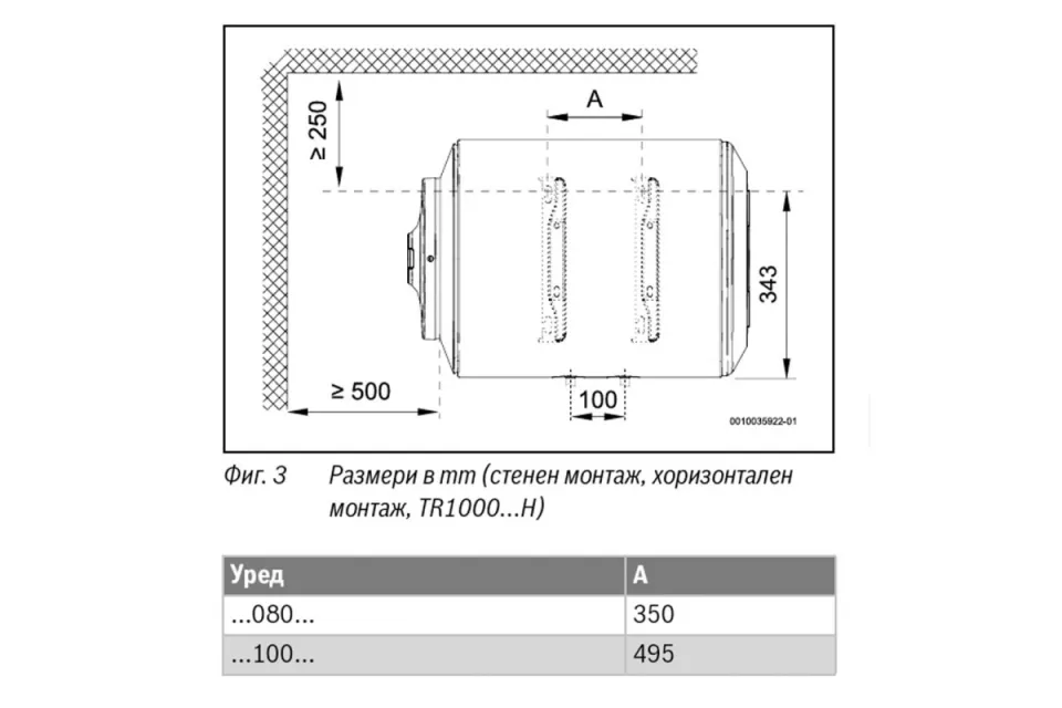 Хоризонтален бойлер Bosch TR1000T 80 HB TRONIC 1000T - New