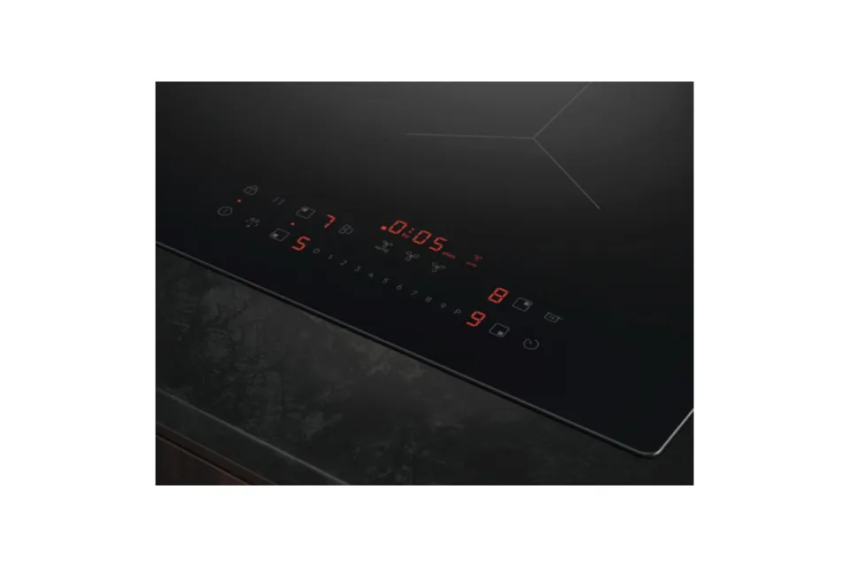 Индукционен плот с вградена вентилация AEG TT84CB00CB, 80 см