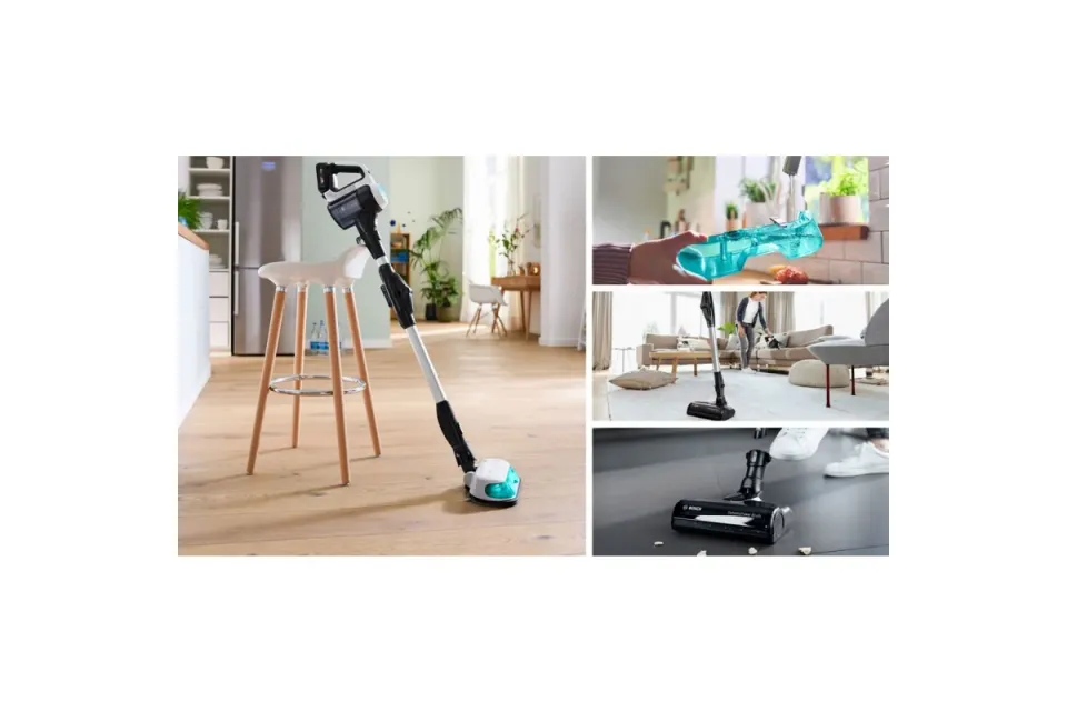 Акумулаторна прахосмукачка и моп 2в1 Bosch BCS71HYG2 Unlimited 7 ProHygienic Aqua