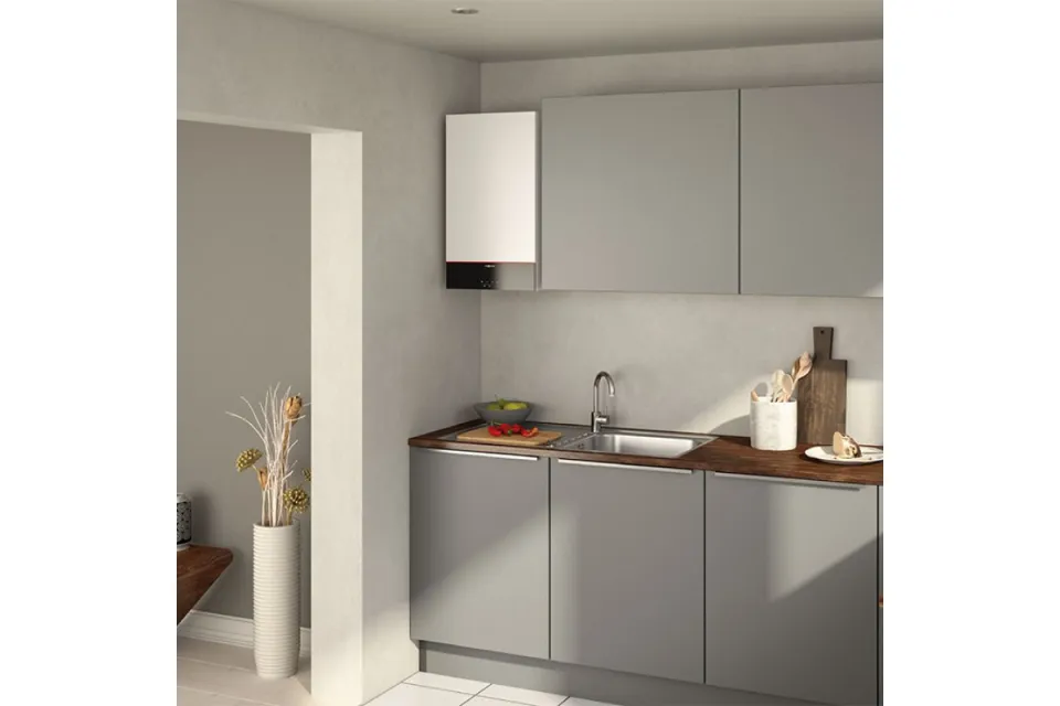 Газов котел Viessmann Vitodens 100-W B1KG25-M, 23/32 kW, двуконтурен, за общ комин