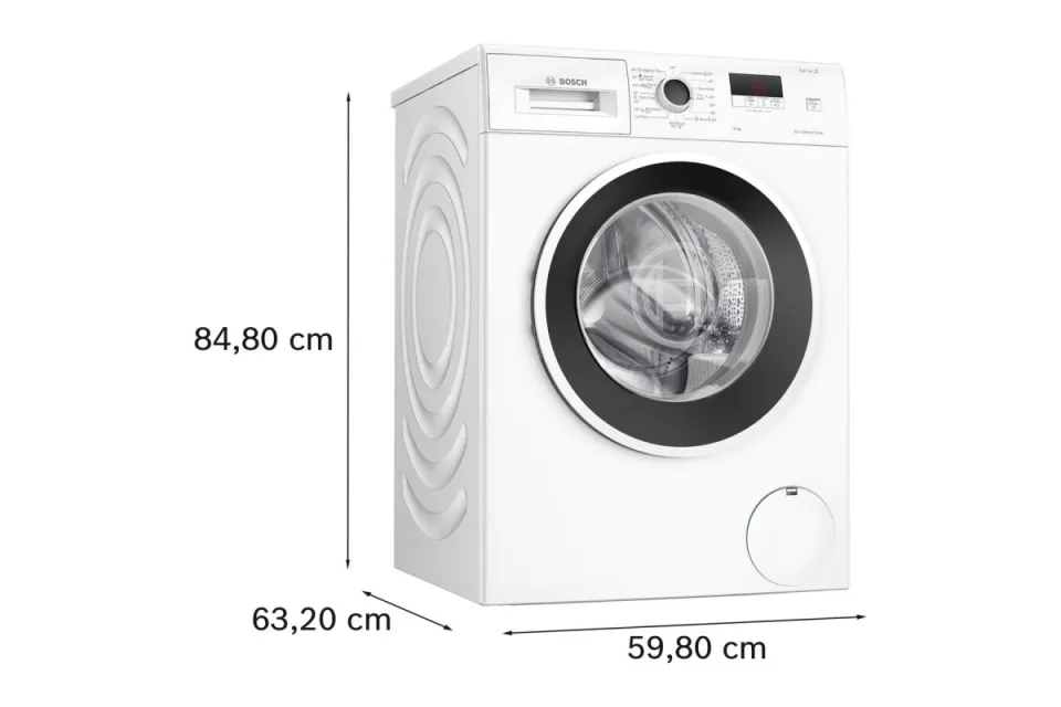 Пералня Bosch WGE03200BY Серия 2, 1200 обр/мин, 8 кг