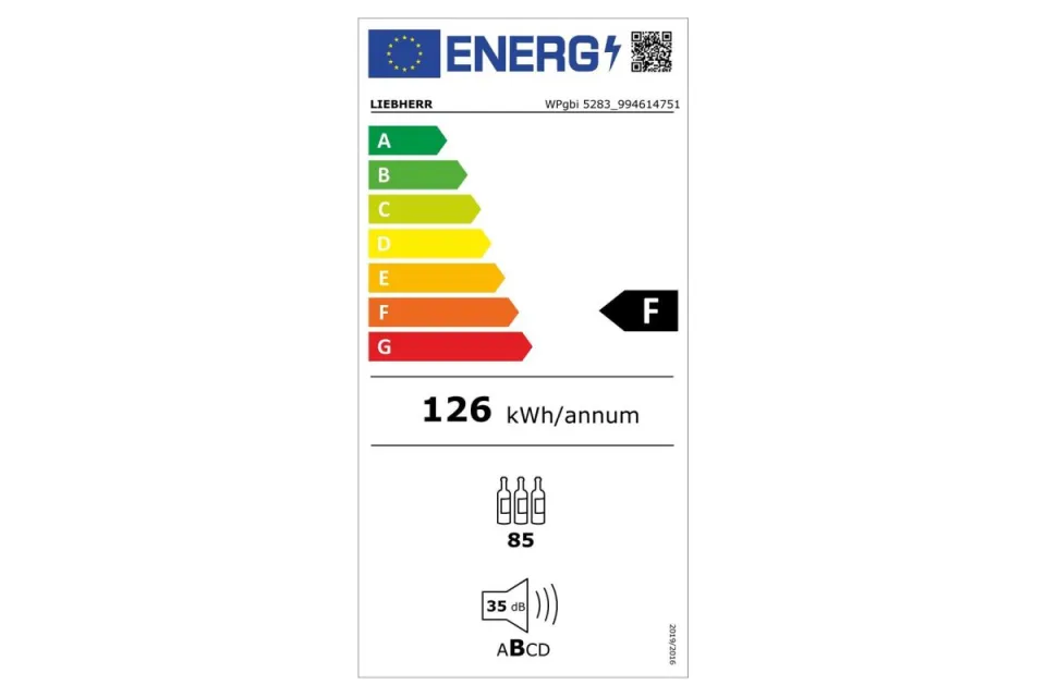 Мултитемпературен охладител за вино Liebherr WPgbi 5283 Vinidor Selection, 3 зони, SommeliereBoard