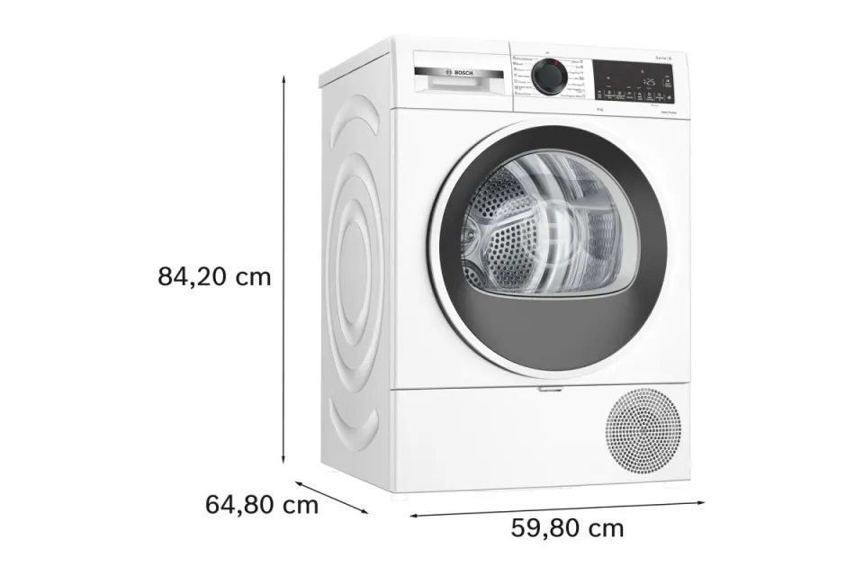 Сушилня с термопомпа Bosch WQG24101BY Серия 6, 9 кг