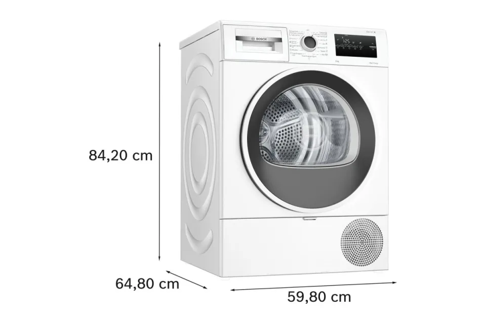Сушилня с термопомпа Bosch WTH85209BY Серия 4, 8 кг
