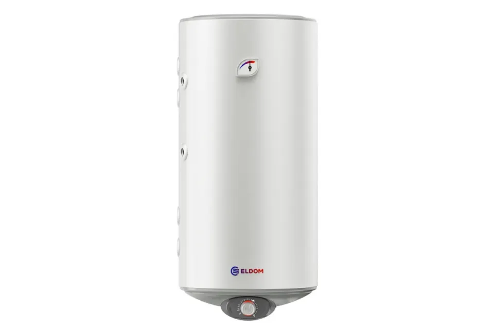 Вертикален бойлер Eldom WVF10046IS21L 100л с две паралелни леви серпентини - неръждаем