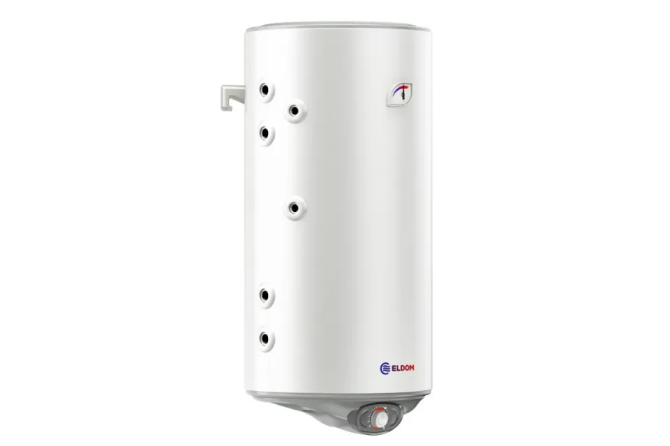 Вертикален бойлер Eldom WVF10046IS21L 100л с две паралелни леви серпентини - неръждаем