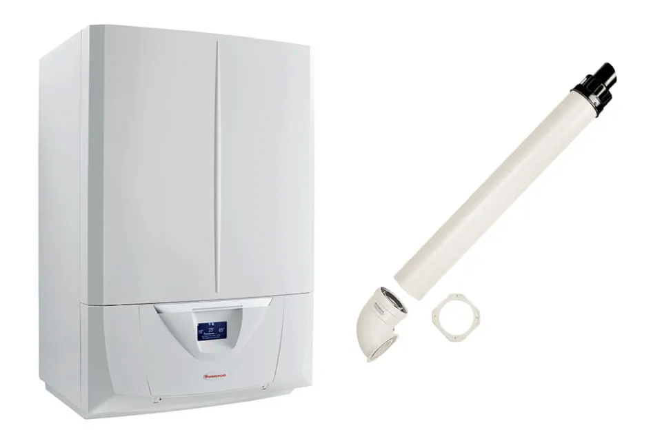 Газов котел Immergas Victrix Zeus Superior 25 с водосъдържател 54l + димоотвод, 20/25 kW, двуконтурен