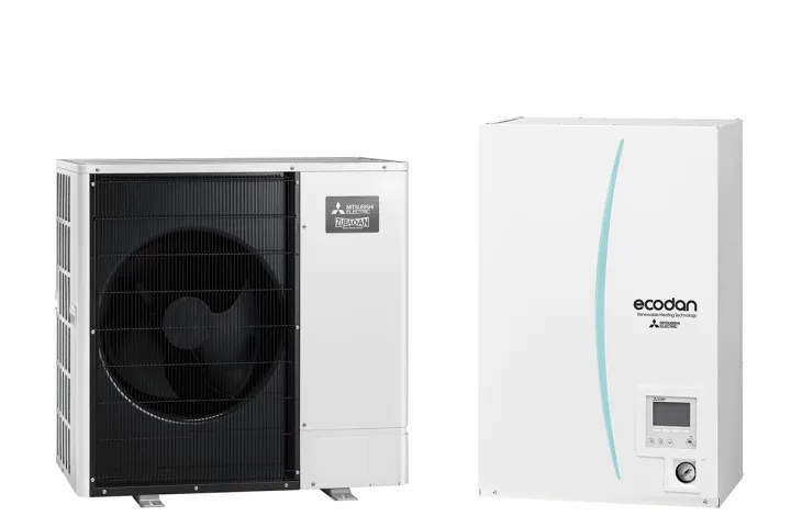 Термопомпа Mitsubishi Electric ERSC-VM2D/PUHZ-SHW80VAA ZUBADAN, 8 kW, отопление, охлаждане и БГВ